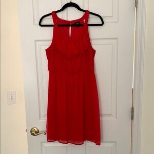Red Sleeveless Dress